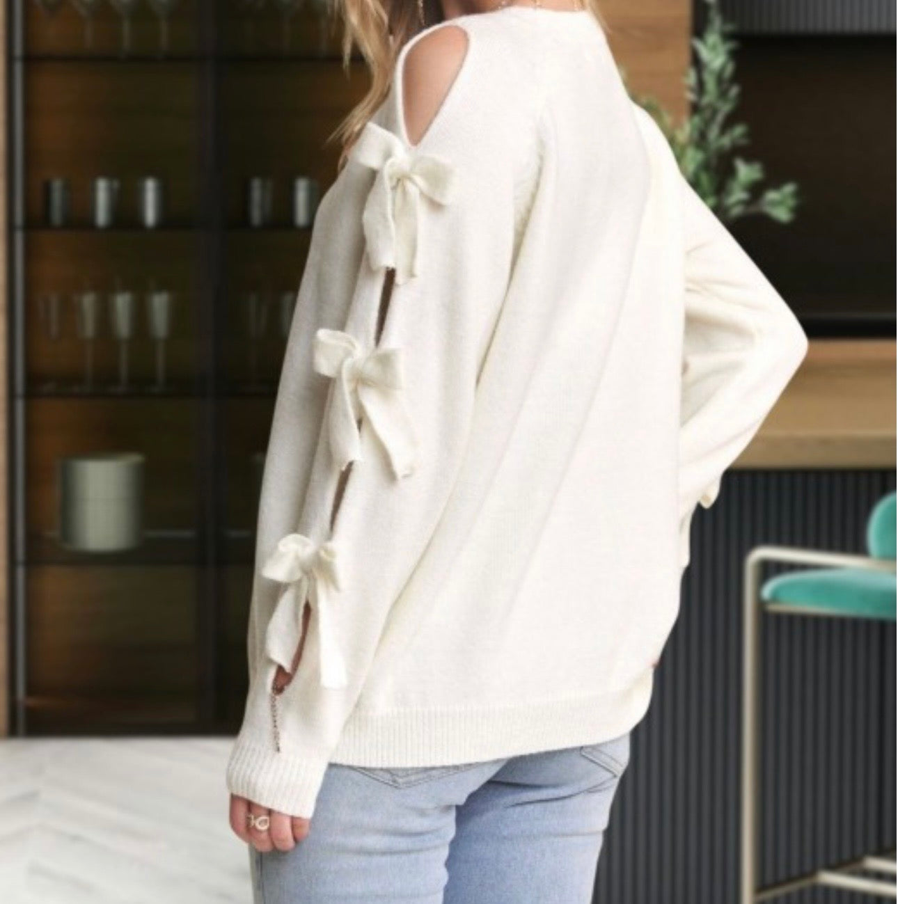 Bow Sleeve Sweater