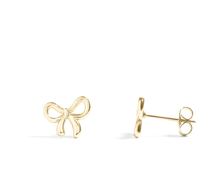 Gold bow studs